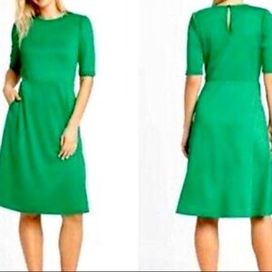 Green A Line Dress